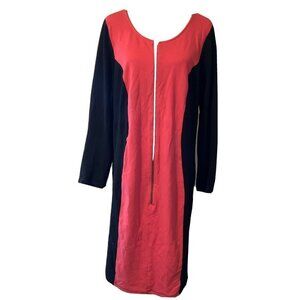 Ashley Stewart Multicolor Color Block Sheath Dress